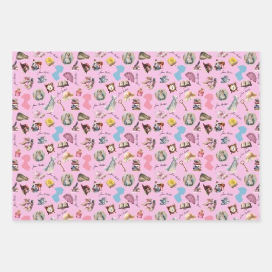 Jane Austen Set von Wrapping Paper Geschenkpapier Set (Vorderseite 2)