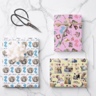 Jane Austen Set von Wrapping Paper Geschenkpapier Set