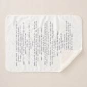 Jane Austen Sherpa Blanket Sherpadecke (Vorderseite (Horizontal))