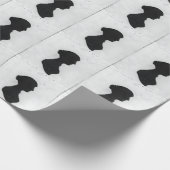 Jane Austen Silhouette Geschenkpapier (Ecke)