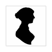 Jane-Austen-Silhouette Gummistempel (Prägung)