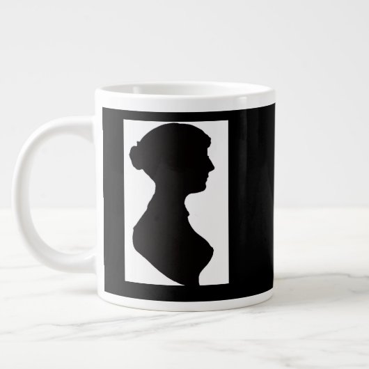 Jane Austen Silhouette Jumbo-Tasse (Links)