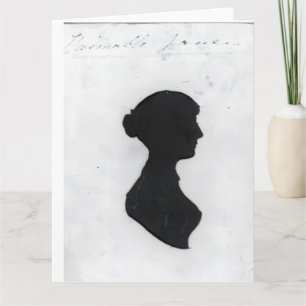 Jane-Austen-Silhouette Karte