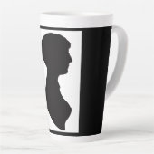 Jane Austen Silhouette Milchtasse (Rechte Ecke)