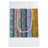 Jane-Austen-Silhouette Mittlere Geschenktüte (Rückseite)