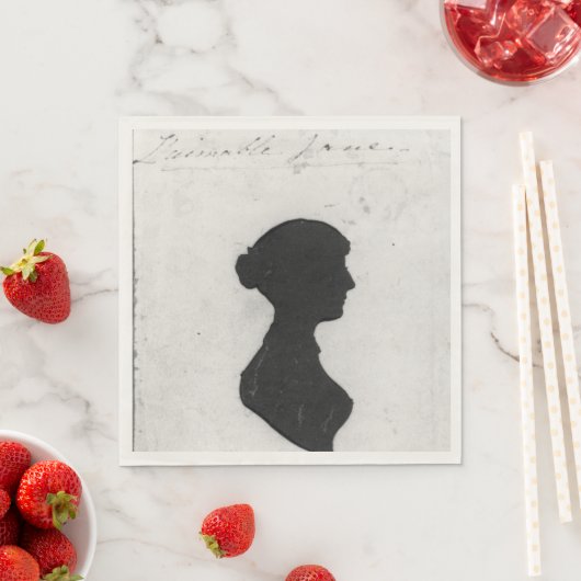 Jane Austen Silhouette Napkins Serviette (Beispiel)