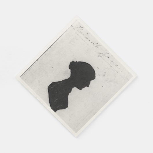 Jane Austen Silhouette Napkins Serviette (Ecke)