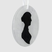 Jane Austen Silhouette Ornament (Vorderseite)