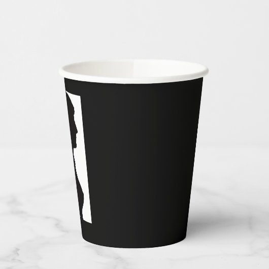 Jane Austen Silhouette Pappbecher (Links)