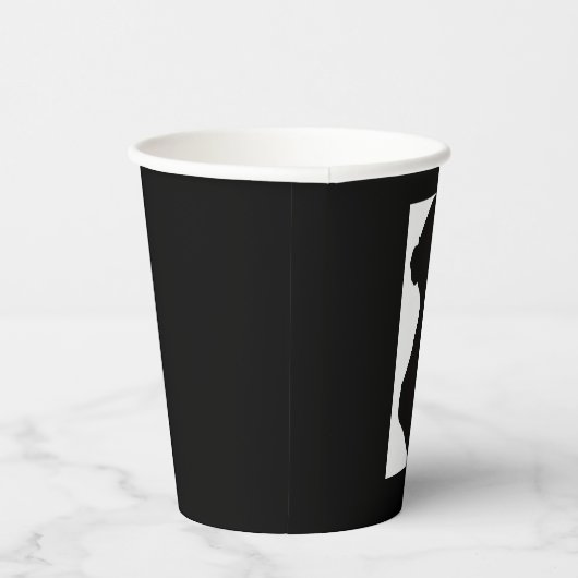 Jane Austen Silhouette Pappbecher (Rechts)