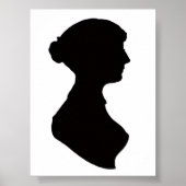 Jane Austen Silhouette Poster (Vorne)