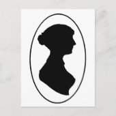 Jane Austen-Silhouette Postkarte (Vorderseite)