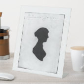 Jane-Austen-Silhouette Sockelschild (In Situ)