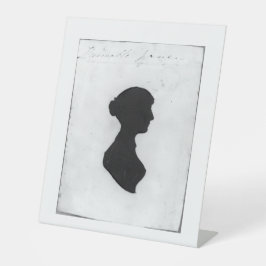 Jane-Austen-Silhouette Sockelschild