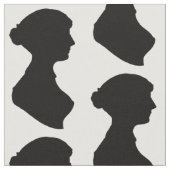 Jane Austen silhouette Stoff (Nahaufnahme)