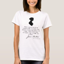 Jane Austen Silhouette und Buchquote