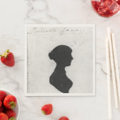 Jane-Austen-Silhouetten-Servietten Serviette (Beispiel)