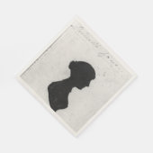 Jane-Austen-Silhouetten-Servietten Serviette (Ecke)