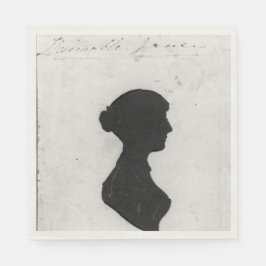 Jane-Austen-Silhouetten-Servietten Serviette