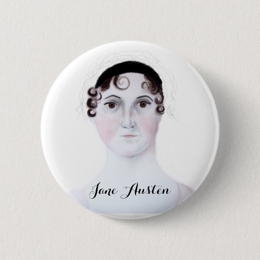 Jane Austen Standard, 2¼ Zoll Round Button (Vorderseite)