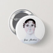 Jane Austen Standard, 2¼ Zoll Round Button (Vorne & Hinten)