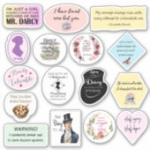 Jane Austen Stickers Aufkleber (Vorderseite)