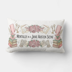 Jane Austen Süßes Kissen, Geschenk für Leser, Büch Lendenkissen