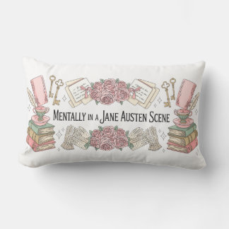 Jane Austen Süßes Kissen, Geschenk für Leser, Büch Lendenkissen