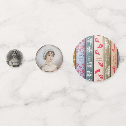 Jane Austen Table Confetti Konfetti (Vorderseiten)
