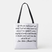 Jane Austen Tasche (Rückseite)