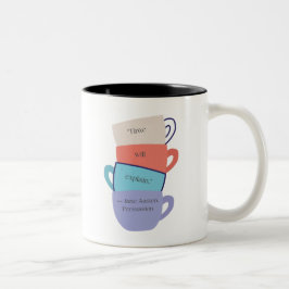 Jane-Austen-Tassen Zweifarbige Tasse