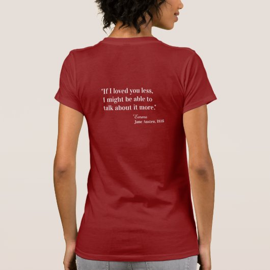 Jane Austen Team Knightley T - Shirt (Rückseite)