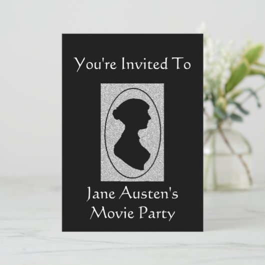 Jane Austen-Tee-Party Einladung 2 (Stehend Vorderseite)