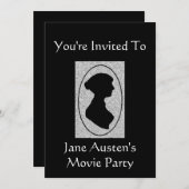 Jane Austen-Tee-Party Einladung 2 (Vorne/Hinten)
