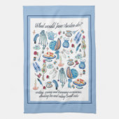 Jane-Austen-Teetuch Geschirrtuch (Vertikal)