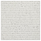 Jane Austen Text Schwarz auf antikes weißes Stoff (Muster)
