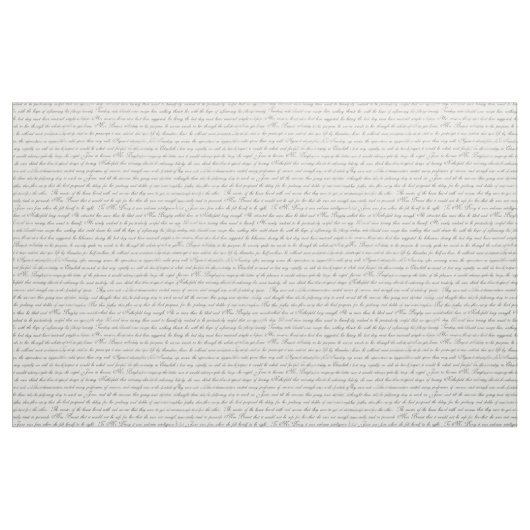 Jane Austen Text Schwarz auf antikes weißes Stoff (Fat Quarter (45,7 x 55,9 cm))