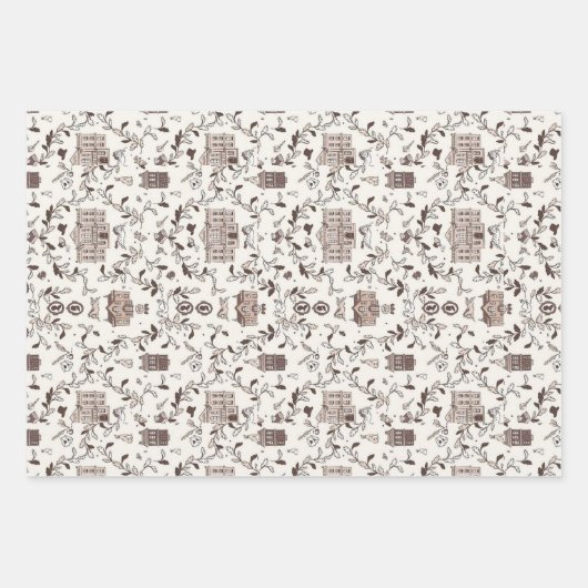 Jane Austen Theme Geschenkpapier Set (Vorderseite 2)