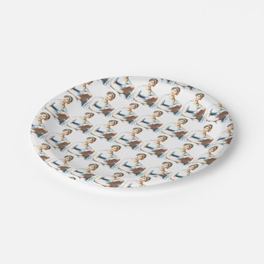 Jane Austen Theme Party Paper Teller (Schrägansicht)