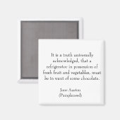 Jane Austen Umformuliert Kühlschrank Magnet (Vorderseite/Rückseite)