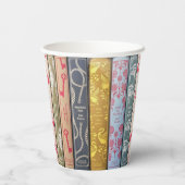 Jane Austen und ihre Romane Paper Cups Pappbecher (Rückseite)
