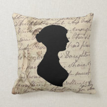 Jane Austen und Transkript und Silhouette,