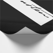 Jane Austen-Unterzeichnung Geschenkpapier (Ecke)