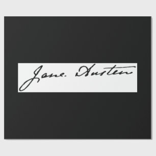 Jane Austen-Unterzeichnung Geschenkpapier