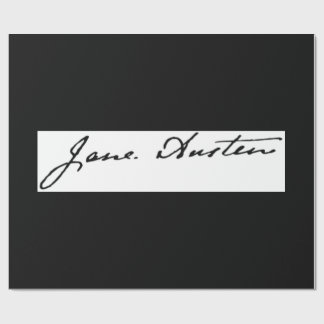 Jane Austen-Unterzeichnung Geschenkpapier