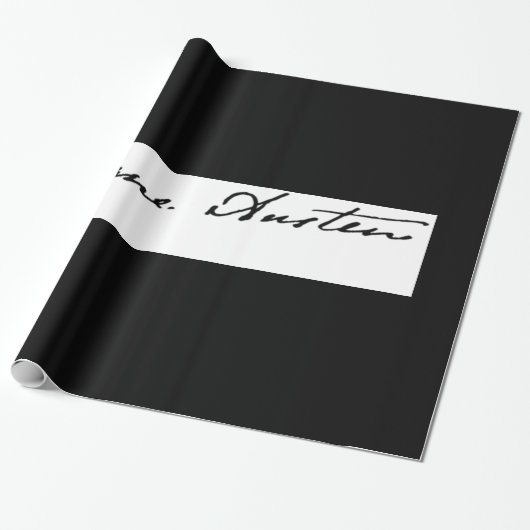 Jane Austen-Unterzeichnung Geschenkpapier (Ungerollt)