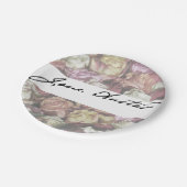 Jane Austen-Unterzeichnung Pappteller (Schrägansicht)