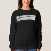 Jane Austen-Unterzeichnung Sweatshirt (Vorderseite)