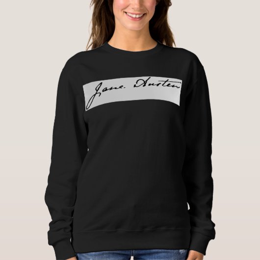 Jane Austen-Unterzeichnung Sweatshirt (Vorderseite)