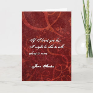 Jane Austen Valentine's Day Card ZOLLT Feiertagskarte